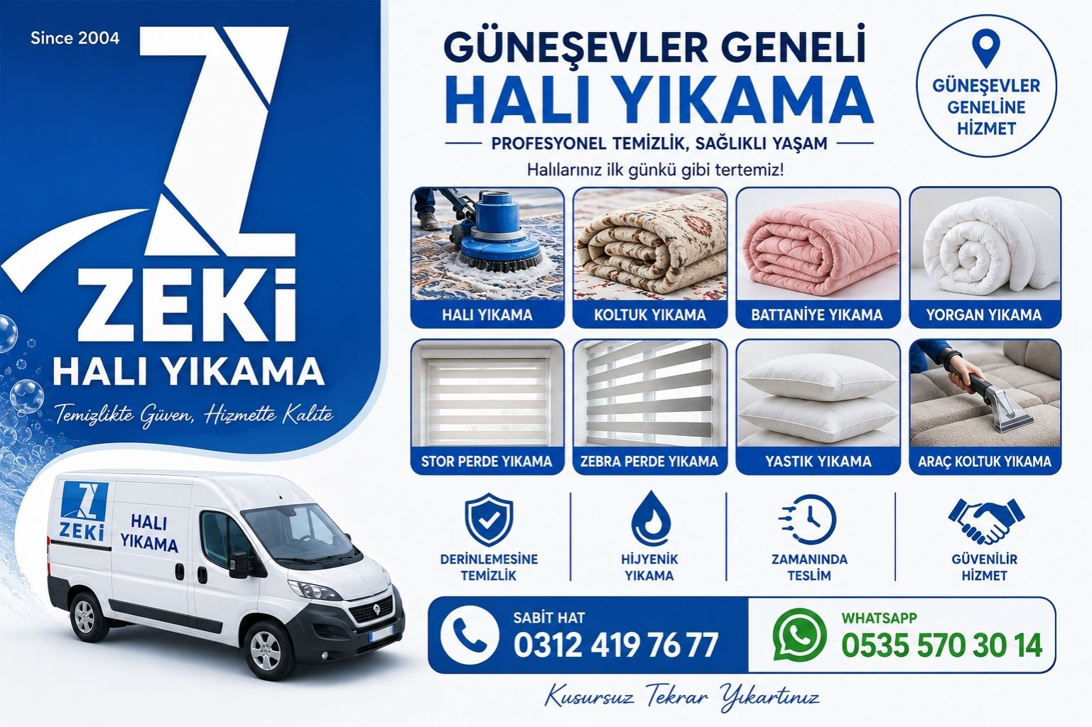 Güneşevler Halı Yıkama Fiyatları
